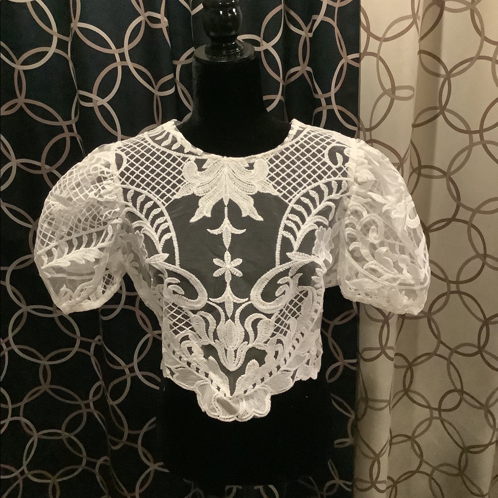 Lace crop top